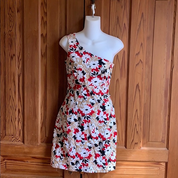 Vintage Floral One Shoulder Dress - Picture 1 of 14